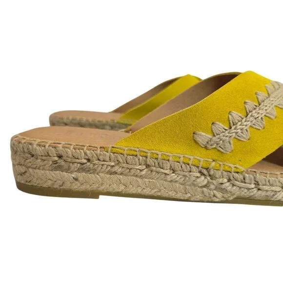 JUTELIA Made In Spain Suede Espadrille Flat Sandals - Picture 5 of 13